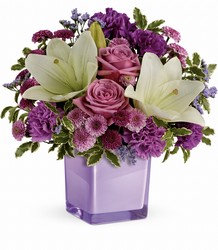 Teleflora's Pleasing Purple Bouquet from McIntire Florist in Fulton, Missouri